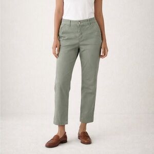 LOFT Sage Green Chinos 6P Petite Straight Leg Ankle Pants Preppy Coastal 29X22